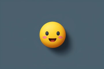 Fototapeta premium a close up of a smiley face with a pink nose