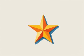 there is a star made of paper on a white surface