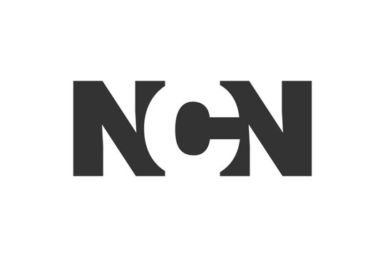 NCN logo design. Initial letter N C N bold font style for tech startups, consulting, corporate branding. Creative company name, headlines typography identity, trendy logotype.