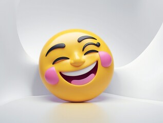 Fototapeta premium Emoji smile