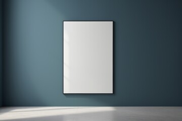 a close up of a blank picture frame on a wall in a room