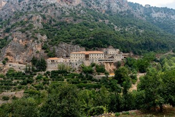 Monastery of Qozhaya, Lebanon. Near Bsharri. Kadisha valley. Qadisha