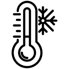 Naklejka premium Low Temperatures Icon