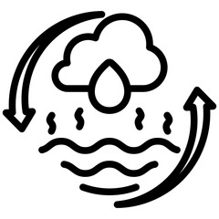 Water Cycle Icon