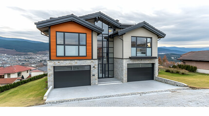 Modern Mountain Home Exterior Photo