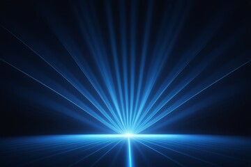 Obraz premium arafed image of a blue light shining through a dark background
