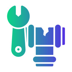 plumbing Gradient icon