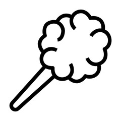 cotton candy Line Icon