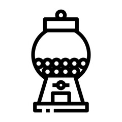 candy machine Line Icon