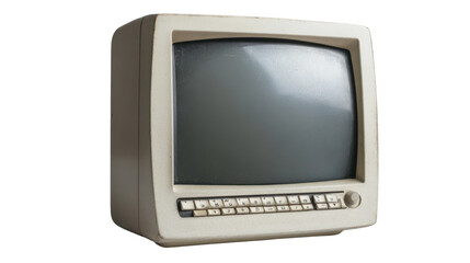 Retro monitor transparent background
