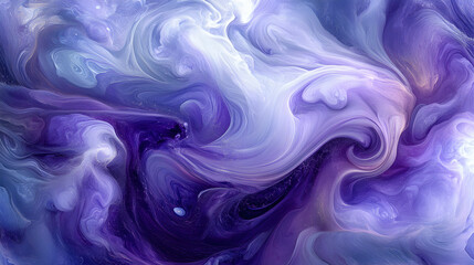 Obraz premium Abstract swirling purple and blue paint texture. Perfect for backgrounds, websites, or design projects. High-resolution image.