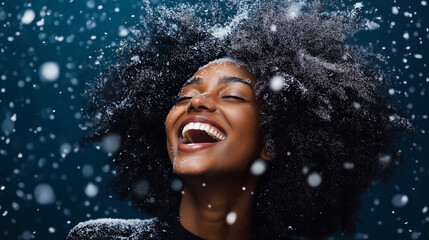 Obraz premium Joyful Moments in the Snow