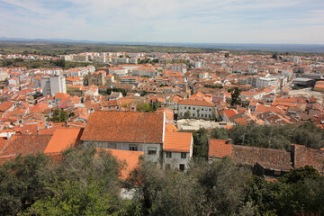 Obraz premium Castelo Branco, Beira Baixa, Portugal, April 4 2022. Views from Castelo Branco city