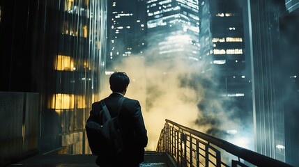 Solitude in the City: A Night Scene