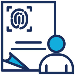Biometric Data Icon