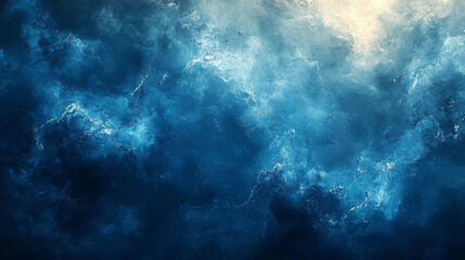 Fototapeta premium Abstract Blue Ocean Deep Sea Texture