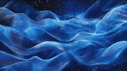 Obraz premium Ethereal Blue Waves