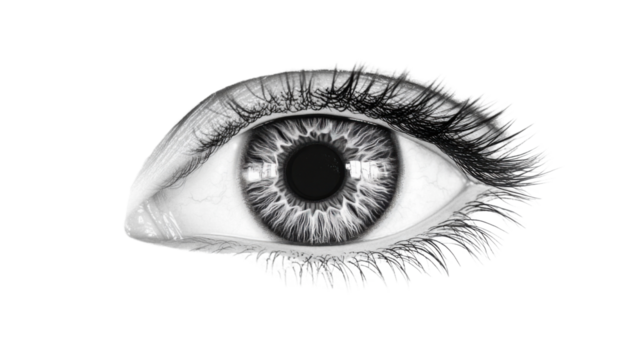 Human eye transparent background