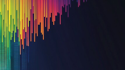 Abstract Rainbow Vertical Lines Design Background