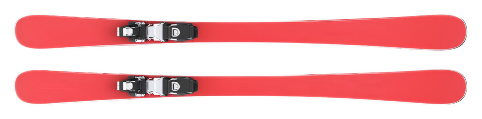 Ski Pass for Mountain Resorts Isolated on White Background