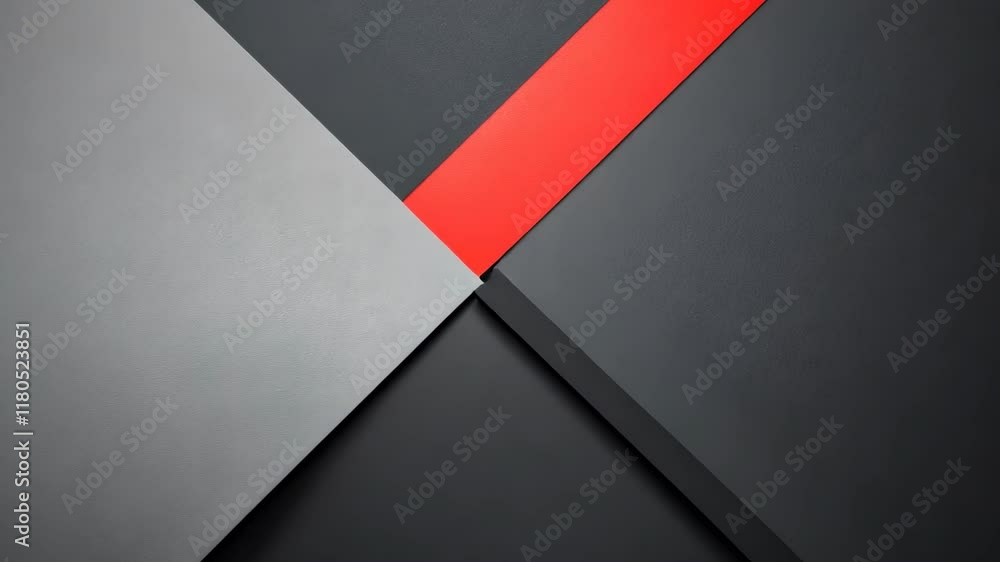 Poster abstract arrangement of geometric shapes in contrasting colors creating a modern design