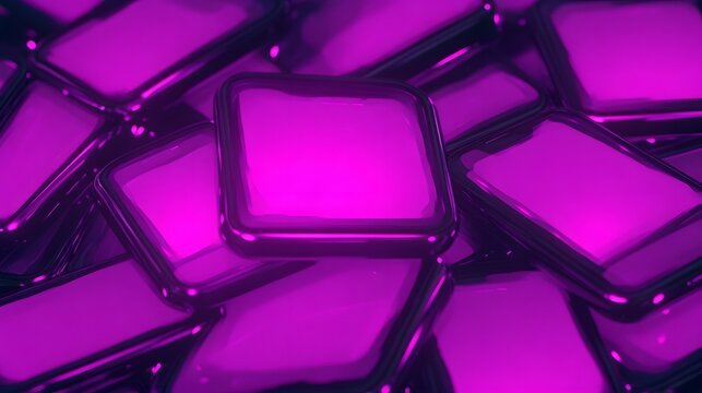 Abstract background of glowing purple squares.