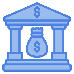 Bank Icon Element For Design
