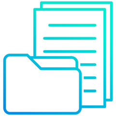 Obraz premium Files And Folders Icon