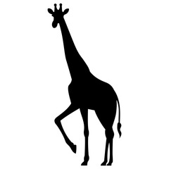 giraffe silhouette illustration