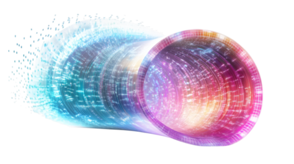 A round shape crystaline pattern isolated on white background