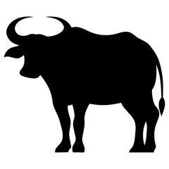 buffalo silhouette illustration