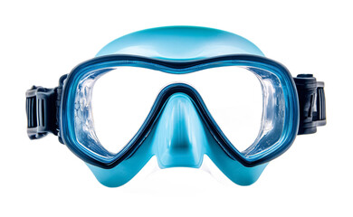 Clear Snorkel Mask for Underwater Exploration Isolated on White Background