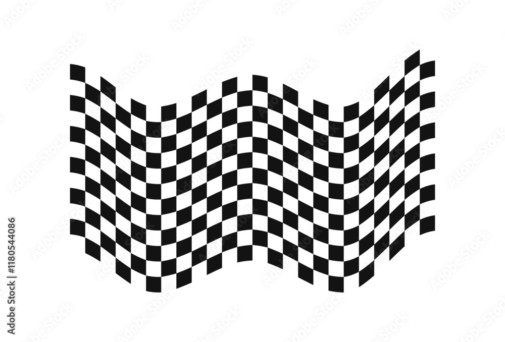 Poster race flag design concepts icon. speed flag simple design illustration vector. 3
