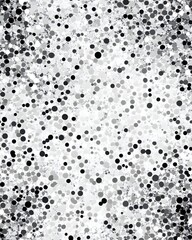 Obraz premium Abstract Gray & Black Circle Scatter Design, Randomly Spaced Dots, Elegant Monochrome Pattern, Versatile Graphic Resource for Design Projects.