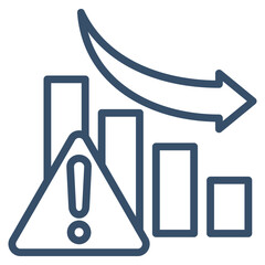 Recession Icon Element For Design