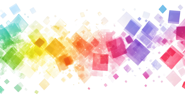 abstract background with squares isolated on white background