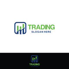 digital trading chart logo