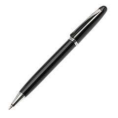 Ballpoint pen isolated on white background full depth of field 

