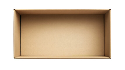 Fototapeta premium Empty cardboard box transparent background