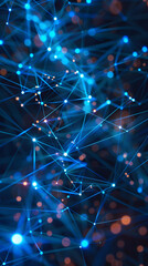 Intricately Interconnected Nodes Depicting a Complex Software Architecture