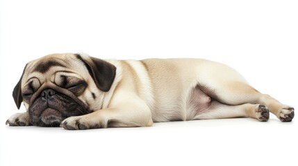 Obraz premium A Sleeping Pug
