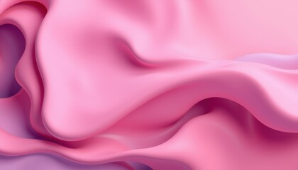 Obraz premium Abstract Pink Fluid Swirls and Curves Background