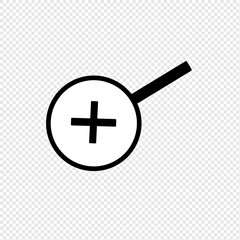 Fototapeta premium Plus icon is simple and modern, ideal for app design, control buttons, or UI/UX elements. With a transparent background, this icon is flexible to use in various digital projects