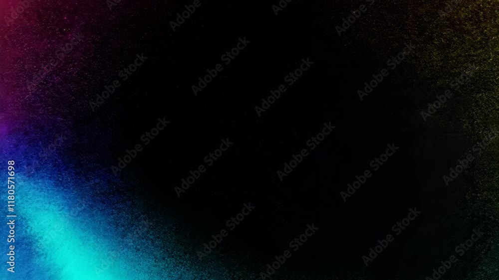Poster abstract dark grainy background with gradient texture and bright colorful design