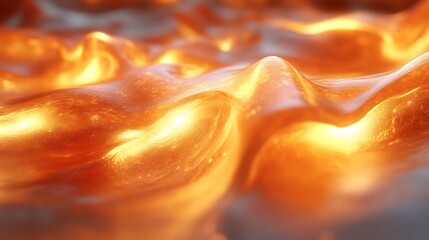 Abstract orange glowing liquid texture.