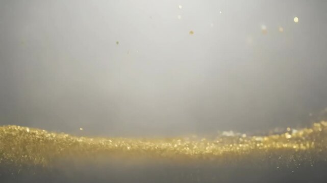A Hazy Monochrome Backdrop with Golden Specks and Dynamic Ambiance