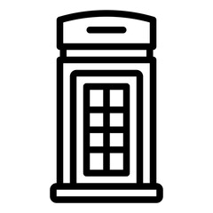 Red telephone box representing British heritage tourism