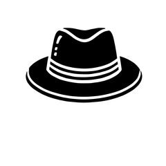 Classic Fedora Hat:  A simple, yet stylish black fedora hat with a wide brim and a band.  The iconic silhouette of this hat is a timeless classic.