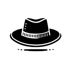 Classic Fedora Hat Silhouette 