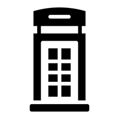 Red telephone box representing British heritage tourism